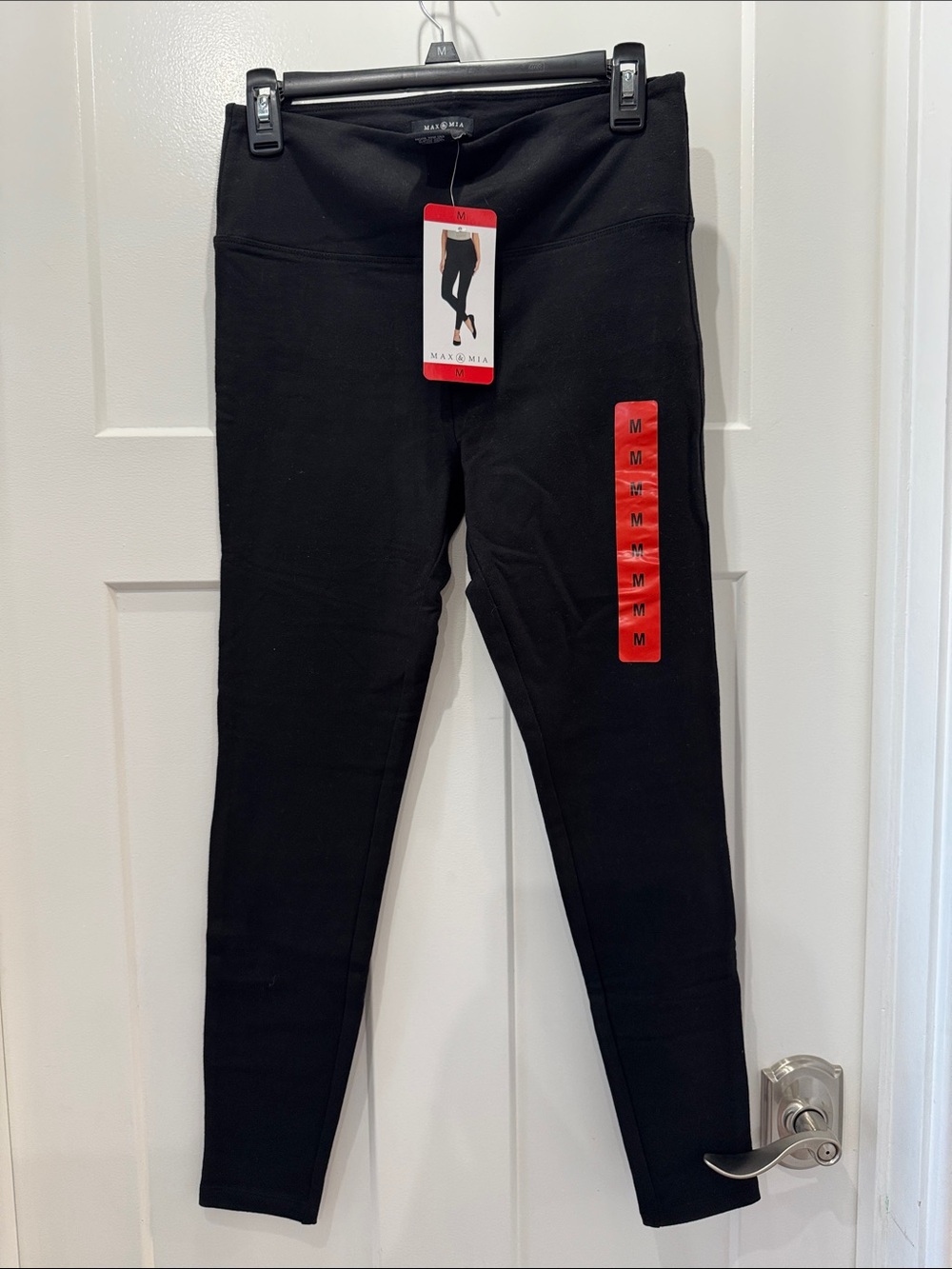 NWT MAX & MIA Black High-Waist Women’s Leggings Size Medium